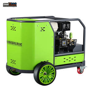 Hidrolavadora de Motor Diésel, Pistola de 250 Bares, Lavado con Agua Fría y Caliente, Limpiadores de Alta Presión a Gas, <span class=keywords><strong>Limpiador</strong></span> de Superficies de Doble Giro - Product Image 1