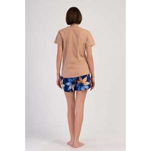 Blouson Bomber en Corduroy Réversible à Col Rond et Manches Courtes pour Femme, en Peau de Mouton, avec Logo Personnalisé et Design Matelassé pour l'Automne - Product Image 1