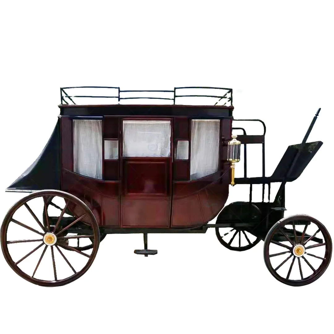 Venta caliente personalizado Royal Carriage Medieval Aristocrático Travel Carriage Atracción Alquiler Carriage Coach para la venta