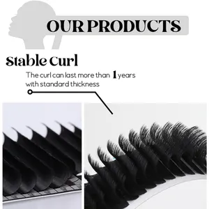 SP EYELASH Cashmere Easy Fanning Individual Classic Eyelash Extension Trays Volume Lash Mix C M L D Curl 0.05 0.07mm