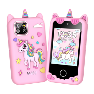 Xa50 trẻ em thông minh Màn hình cảm ứng điện thoại đồ chơi, HD Dual <span class=keywords><strong>camera</strong></span> điện thoại di động cho trẻ em, quà tặng Toddler chơi trò chơi điện thoại cho chàng trai cô gái 4 + - Product Image 2