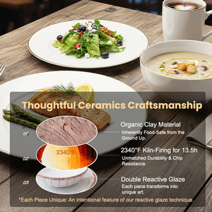 <span class=keywords><strong>Set</strong></span> peralatan makan porselen, 16 buah <span class=keywords><strong>Set</strong></span> peralatan makan malam porselen putih, <span class=keywords><strong>Set</strong></span> piring/mangkuk/cangkir tulang keramik Tiongkok - Product Image 4