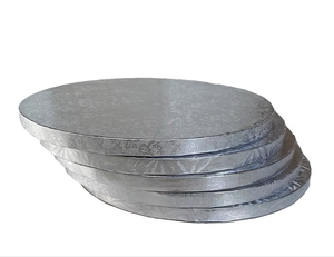 Plateau rond pour gâteau blanc, décoration de mariage, boîtes en papier, outils pour gâteaux, plateaux ronds dorés pour gâteaux pour mariages, occasions spéciales - Product Image 5