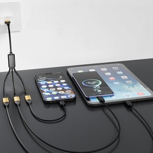 新品上市 3 端口 <span class=keywords><strong>USB</strong></span> C 分线器 Y 型电缆 1 公转 3 母 PD 充电数据同步 适用于 Steam Deck iPad Pro <span class=keywords><strong>USB</strong></span> C 分线器 3 端口 - Product Image 5