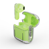 Écouteurs sans fil transparents Tws Bt 5.0 avec logo personnalisé écouteurs intra-auriculaires écouteurs de course à pied de sport écouteurs avec boîte de chargement