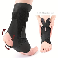 Nouvelle protection de cheville portable avec double plaque en aluminium pour maintien et sangle de compression élastique pour le pied