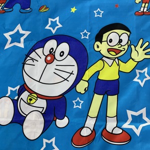 Tela de Poliéster Cepillada con Estampado Disperso de Pigmentos de Microfibra de Dibujos Animados de <span class=keywords><strong>Doraemon</strong></span>, Suministro de China, para Sábanas, 85 g/m², 70 g/m² - Product Image 6