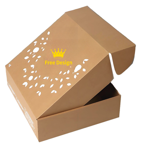 印刷ロゴ段ボールクラフトブラウンスモールビジネス出荷包装箱 - Product Image 2