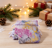 Sacs cadeaux en organza écologiques et recyclables Lihuida avec cordon de serrage - Emballage haut de gamme de petite taille blanche pour cadeaux uniques