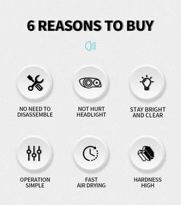 Offre Spéciale voiture phare nettoyage et remise à neuf Agent de réparation Auto phare restauration revêtement Kit voiture lampe nettoyant liquide - Product Image 5