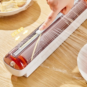 Découpeur de film alimentaire à ventouse pour cuisine, outil indispensable pour couper le film alimentaire et la papier d'aluminium, avec support de rangement - Product Image 3