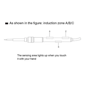 Estável manual indução soldagem desempenho 60W ajustável temperatura controle handheld solda eletrônica ferro