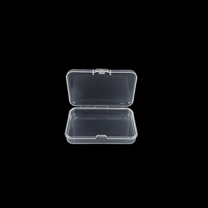 Transparent <b>Plastic</b> Storage <b>Box</b> 7.5X4.5X1.5Cm PP Jewelry Organizer With Lid For Small Parts And Accessories - Product Image 1