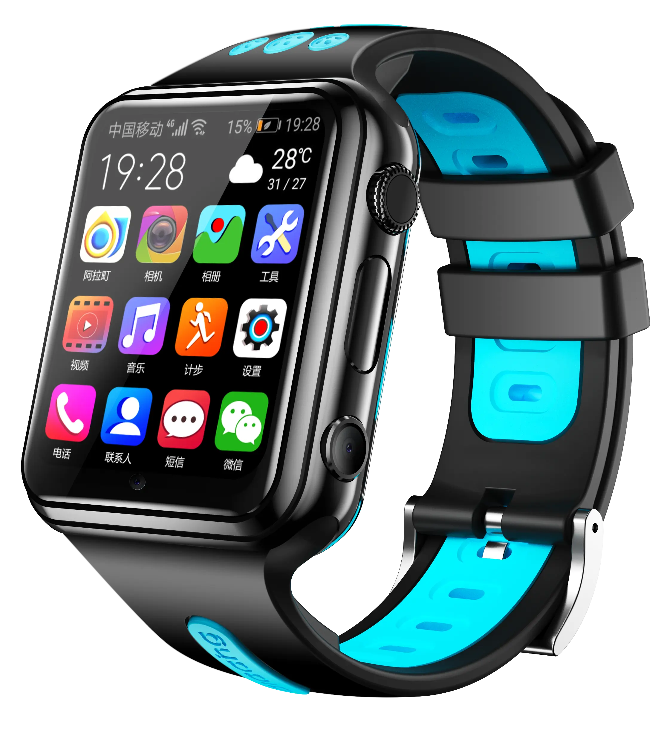 W5 Smart Watch per Android IOS LBS WIFI GPS MP3 BT 1080 chiamata mAh SIM Card doppia fotocamera orologio del telefono Smartwatch
