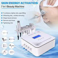 20% de Descuento en Mini Máquina Facial 7 en 1 de Electroporación, Mesoterapia y Galvanoterapia para la Activación de la Energía de la Piel