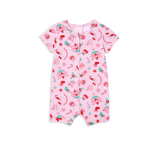 Tutine per Neonati in Bambù Organico, Pigiama a Maniche Corte, Abbigliamento Ecologico per Bambini, Tutina con Cerniera per Neonati - Product Image 3