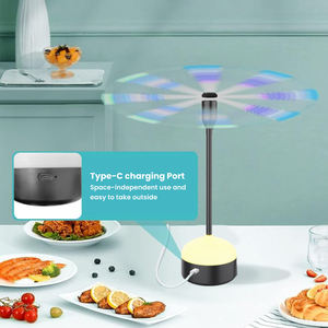 Berkualitas ABS padat kipas pengusir lalat dengan baterai isi ulang bawaan 1200mAh desain fleksibel pengusir serangga ramah lingkungan - Product Image 1