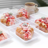 Boîte de pâtisserie, idéale pour l'emballage du pain aux fraises, des gâteaux, des gâteaux roulés, des mousses et des croissants.