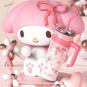 Gobelet isotherme sous vide grande capacité 2025 style dessin animé pour fille, portable avec poignée et paille, style <span class=keywords><strong>nordique</strong></span>, pour voiture - Product Image 4