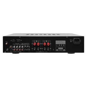 Amplificateur audio professionnel RMS 800W <span class=keywords><strong>Hi</strong></span>-<span class=keywords><strong>Fi</strong></span> 4 canaux BT5.3 Amplificateur d'église de conférence karaoké à domicile avec 4 entrées micro pour usage domestique - Product Image 1