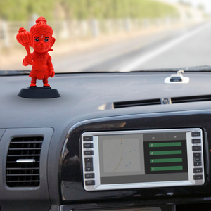 Hand-Painted Hanuman Idol Spiritual Decoratives for <b>Home</b> <b>Temple</b>, Office Desk Car Dashboard & Resin Gift Crafts - Product Image 2