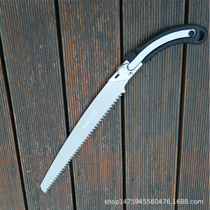 Sierra para árboles frutales y viñedos de montaña, hoja de 320 mm, estructura de mariposa, mango de PVC, para carpintería y poda - Product Image 5