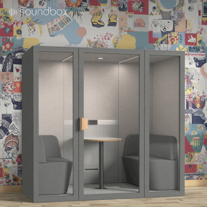 Cabina Acústica Insonorizada Portátil para <span class=keywords><strong>Reuniones</strong></span> <span class=keywords><strong>de</strong></span> Oficina, Cabina <span class=keywords><strong>de</strong></span> Trabajo Privada para 4 Personas - Product Image 1
