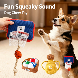 Jouet en peluche couineur pour chien en forme de boule de billard - Jouet à mâcher et à renifler pour chiot, stimulant et pour dissimuler des friandises - Product Image 5