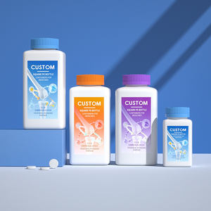 อาหารเสริมสุขภาพฉลากส่วนตัว PE วิตามินซีแบบเม็ดและแบบกัมมี่ บรรจุภัณฑ์ขวดพลาสติก - Product Image 5