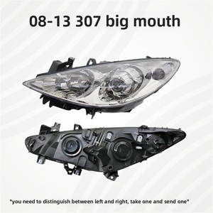 Nouveau 6000k H4 assemblage de phare avant de <span class=keywords><strong>voiture</strong></span> pour Peugeot 307 3008 4008 508 5008 508L Source de lumière au xénon couvercle en plastique OE droit - Product Image 4