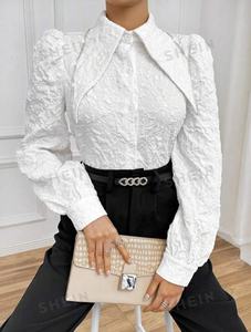 Detailing Jacquard Fabrics for Making Tween Girl Slim Fit Gorgeous <strong>Holiday</strong> Short Sleeve Dress With Square Neckline &amp; 3D Flower - Product Image 6