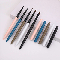 Nouvel ensemble professionnel de 5 pinceaux pour nail art 2026, manche mat, logo personnalisé, fournitures de manucure pour vernis gel