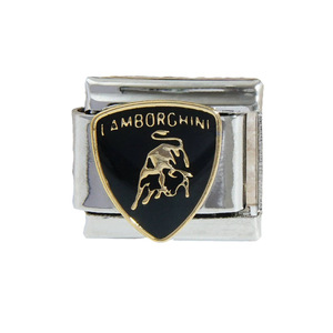 Bracelet Unisexe en Acier Inoxydable Modulaire Élastique avec Logo de Voiture Italien, Bijou Cadeau - Product Image 5