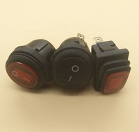 Interrupteur à bascule lumineux étanche 12 V-220V KCD1 carré rond de qualité supérieure 12 volts 24 volts