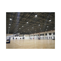 Estructura de acero prefabricada Gimnasio de baloncesto Gimnasio universitario Marco espacial de largo alcance Edificio de estadio deportivo