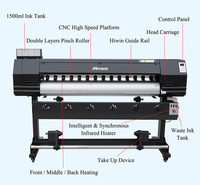 Impresora solvente ecológica de alta velocidad, 1,8 m/6 pies, con doble cabezal DX5, plotter de vinilo a precio de fábrica, impresora de inyección de tinta