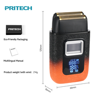Rasoir électrique PRITECH pour hommes, moteur BLDC 9500 tr/min, rasoir puissant, respectueux de la peau, rasage lisse et précis, verrouillage UV