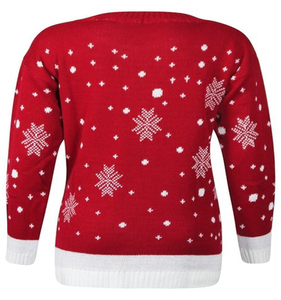 <span class=keywords><strong>Pull</strong></span> de Noël moche en tricot à col rond et manches longues, motif renne de dessin animé, personnalisable ODM, plusieurs tailles et couleurs - Product Image 2