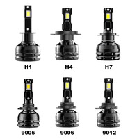 A11 haute puissance 45w 4500LM phare LED pour voiture 3 tuyaux en cuivre ampoule lampe Canbus H1 H4 H7 H11 pour BMW
