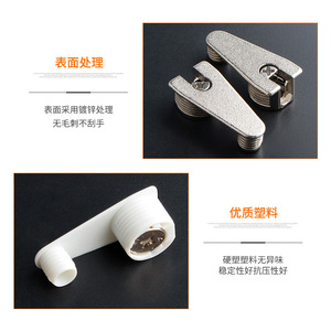 Furniture Shelf Support Zinc Alloy Model 361362362B Easy Installation For <b>Cupboard</b> - Product Image 2