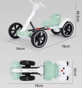 Thiết kế mới nhất trẻ em Đồ chơi xe hơi/một cú nhấp chuột gấp/Trọng lượng nhẹ mang/6v6 pin/điện điều khiển từ xa đi Kart - Product Image 2