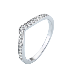 Bague de fiançailles simple en or sterling 18 carats avec diamant rond cultivé en laboratoire - Product Image 1