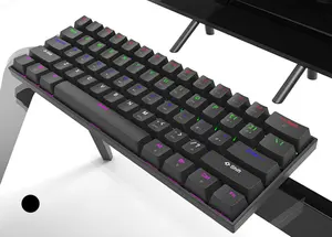 Custom Mechanical Keyboard Rainbow RGB 60% Hot Swap Gaming Keyboard for Gamer
