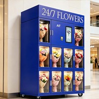 Distributeur automatique de fleurs haut de gamme à écran tactile avec SDK, paiements par espèces/cartes/codes QR, 4G/Wi-Fi