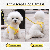 Nouvel ensemble de harnais et laisse de luxe 2026 pour chien, anti-évasion, avec logo personnalisé, réglable, doux, pour chiots de petite et grande taille