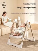 Fauteuil Balancelle Bébé Pliable Multifonctionnel 2 en 1 Moderne et Sûr, Siège Léger en Plastique pour Enfants