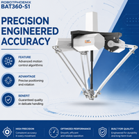 Robot Delta 3/4 axes de pointe pour la manipulation de petites pièces avec PLC pour le préhensionnement et le placement