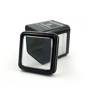 Boîte de <span class=keywords><strong>montre</strong></span> en étain pour <span class=keywords><strong>montre</strong></span>, boîte en Pvc, fossile, emballage personnalisé, carré, ODM, OEM, noir mat, fer blanc, CN - Product Image 3