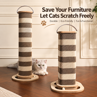 Griffoir pour chat en carton ondulé épaissi, double face, portable, résistant à l'usure et anti-chute, arbre à chat et jouet