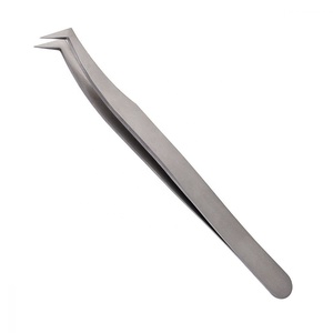 Pinzas de Extensión de Pestañas de Acero Inoxidable Zullo Industries con Etiqueta Privada Personalizada, Punta Puntiaguda, Agarre de Diamante de 90 Grados para - Product Image 6